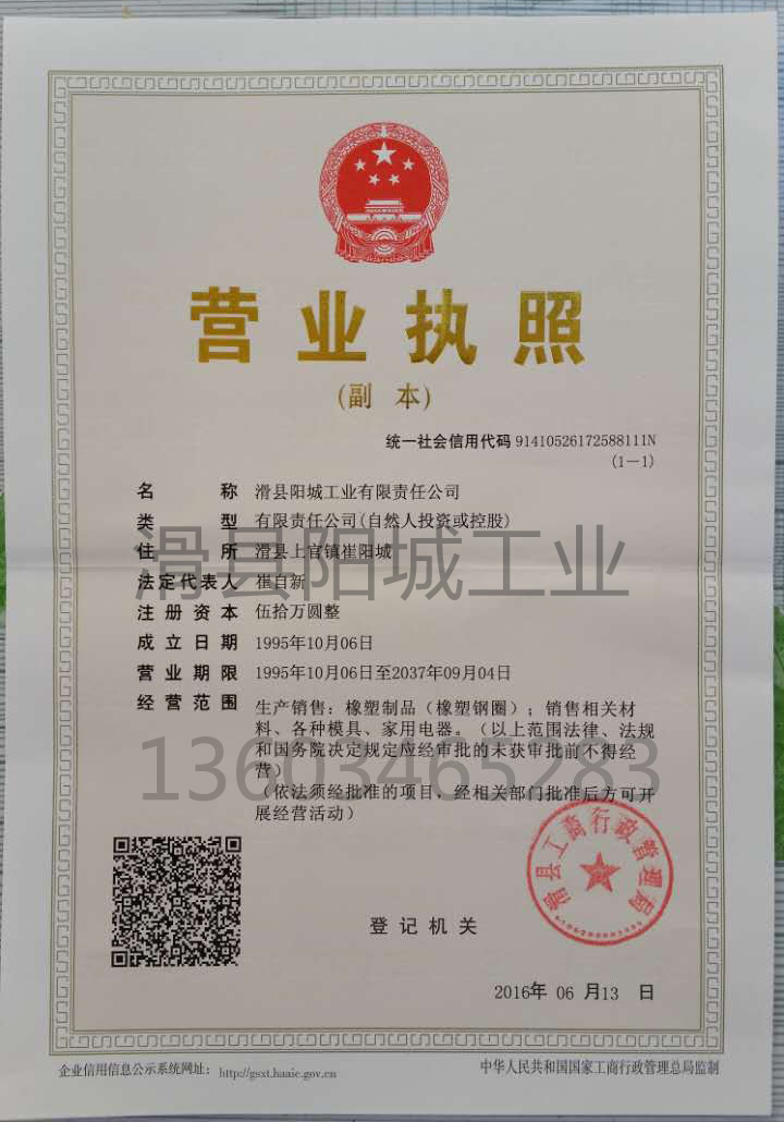 企業(yè)法人營(yíng)業(yè)執(zhí)照